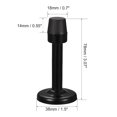 thumbnail image 2 of Uxcell Door Stopper with Rubber Tip Zinc Alloy Brushed Black 2Pack, 2 of 5