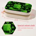 thumbnail image 5 of St. Patrick's Day Decorative Velvet Jewelry Box with Removable Compartment - Portable Necklace Organizer - Great Gift!, 5 of 7