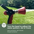 thumbnail image 4 of 2WAYZ Heavy Duty Fireman Hose Nozzle - High Pressure Sprayer with Ergonomic Shut Off On Handle, Perfect for Garden and Firefighting Use!, 4 of 8