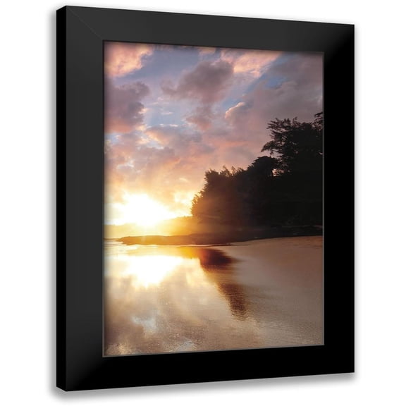 Frates, Dennis 11x14 Black Modern Framed Museum Art Print Titled - Secret Beach Sunrise III