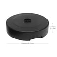 thumbnail image 2 of Tierra Verde 14.75" x 3.6" H Round Umbrella Base, Low Profile Easy-Fill Stand, Black, 2 of 5