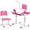 Pink, variant on ZToonmas School Supplies Children'S Combined Study Table Plastic Work Table Can Be Raised and Lowered