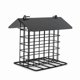 thumbnail image 2 of Outdoor Bird Feeder Hanging Suet Holder Food Dispenser Creative Parrot Treat Box With Roof Wind Proof, 2 of 5