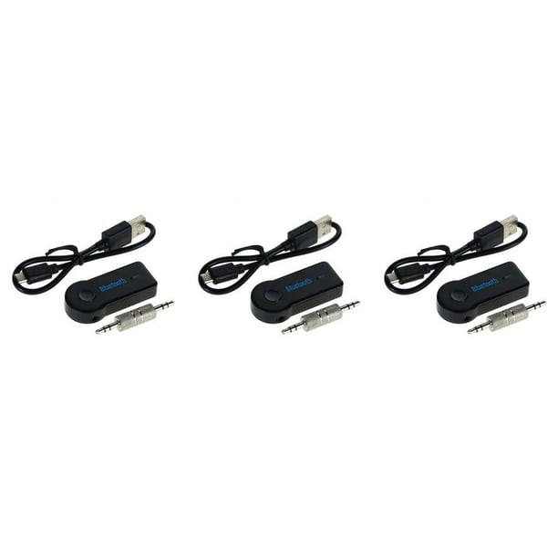Seitruly Inalámbrico Bluetooth 3.5mm Audio Estéreo Música Hogar Coche Receptor Adaptador Mic 3piezas