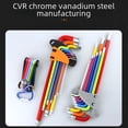 thumbnail image 3 of Foldable Colorful Hex Key Set with Ball Head & Design, Chromium Vanadium Steel Construction, 50*230mm Medium-Length Multitool for Easy Storage – Multiple Sizes & Models Available for Versatile Use, 3 of 5