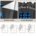 thumbnail image 5 of Cats Pawprints Swag Valances for Windows 2 Pack, Kitchen Window Curtains 36 Inch Length, Blue Black Buffalo Plaid Pets Paw Grey Privacy Swag Curtains for Living Room/Bathroom with Rod Pocket 36"x36", 5 of 8