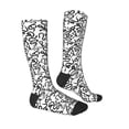 thumbnail image 3 of Balery Hand Drawn Snake Printed Novelty Socks Men's Women's Crew Socks Sports Socks Knee High Socks Cotton Socks Quirky and Cool Socks, 3 of 9