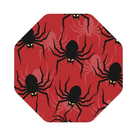 

Lukts Spider Leather Drinks Coasters Set of 6 Suitable or Drinks Furniture Protection and Easy Clean up