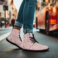 thumbnail image 3 of Womens High Top Sneakers PU Leather Running Shoes Non Slip Walking Athletic Tennis Shoes for Women Ankle Boots, 3 of 8