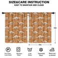 thumbnail image 2 of Blackout Kids Curtains,Brown Cartoon Dinosaurs Skeletons Pattern Childrens Insulated Curtains Set Of 2,Bedroom Essentials,Toddler Room Decor 42"x54", 2 of 5