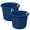 Blue, variant on Life Story 17 Gal Flexible Plastic Storage Bucket w/ Handles, Black, 8 Pack