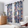 thumbnail image 2 of Yayeee Window Curtains Light Filtering 63"x42" Grommet Panel Pair Home Living Room Decor, Christmas Splendor, 2 of 7