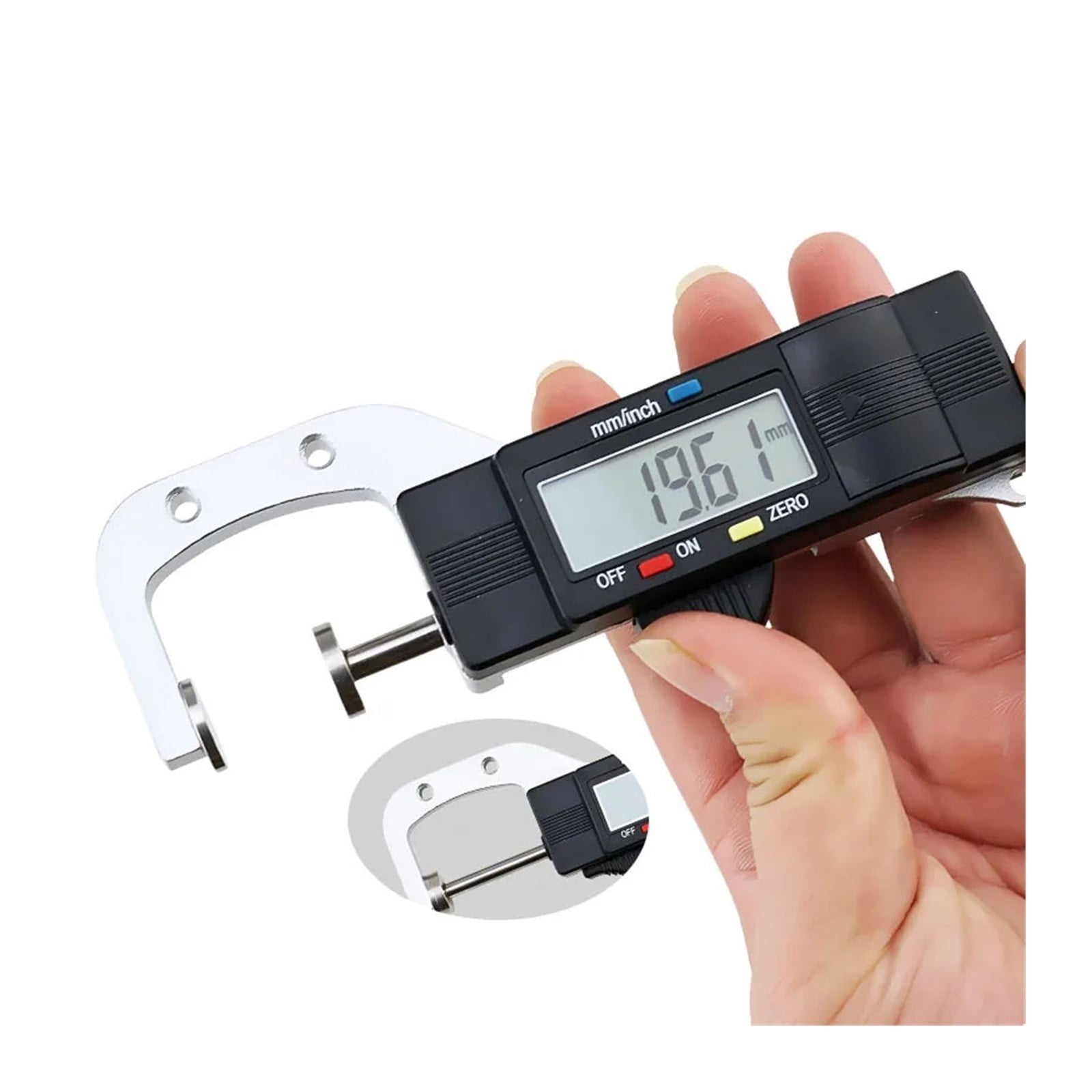Digital Thickness Gauges Mini Portable Horizontal Electronic Meter Measurement Tool 0-25 Caliper ,Multifunctional