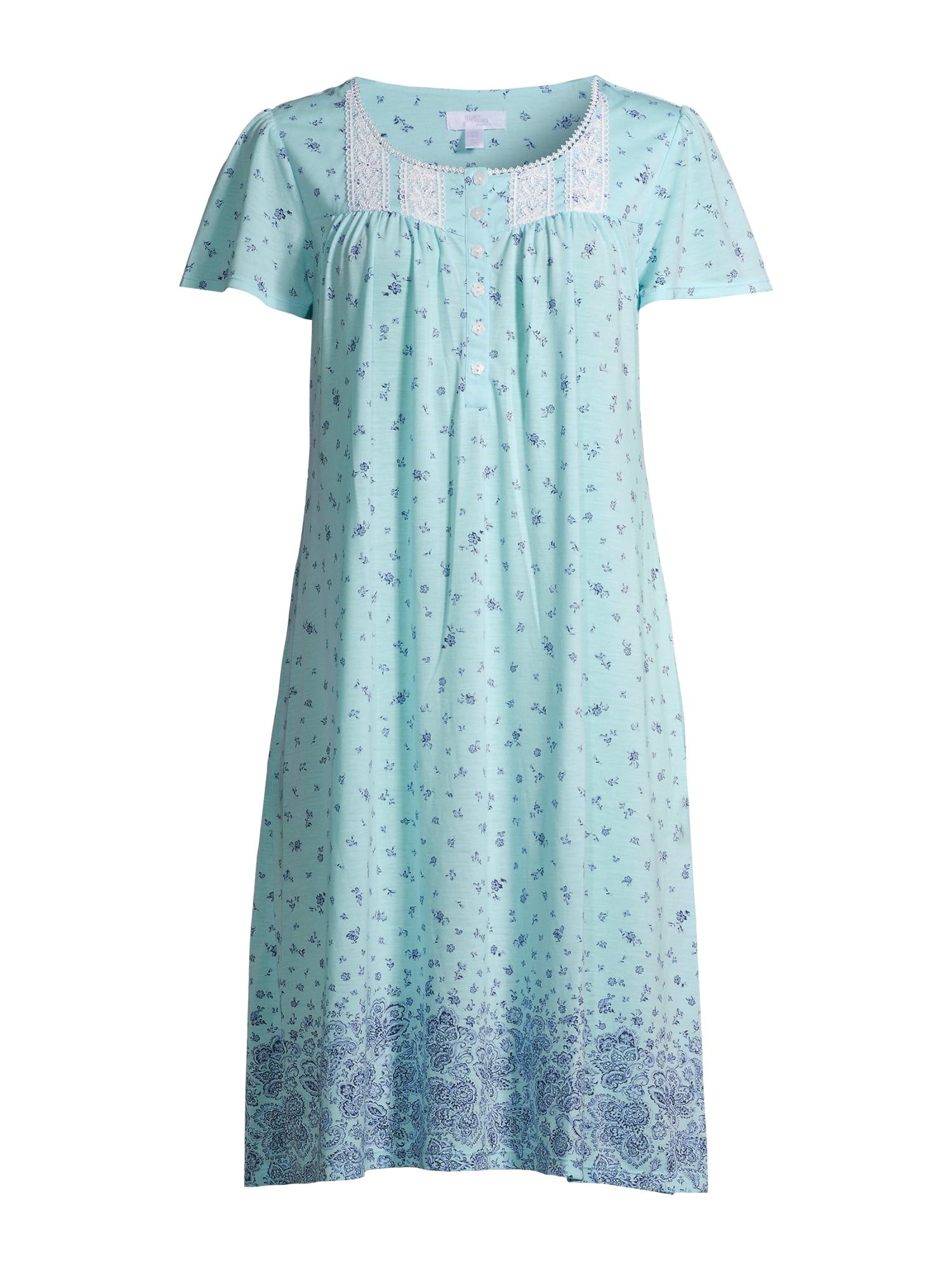 Secret Treasures Women's and Women's Plus Traditional Flutter Sleeve Night Gown