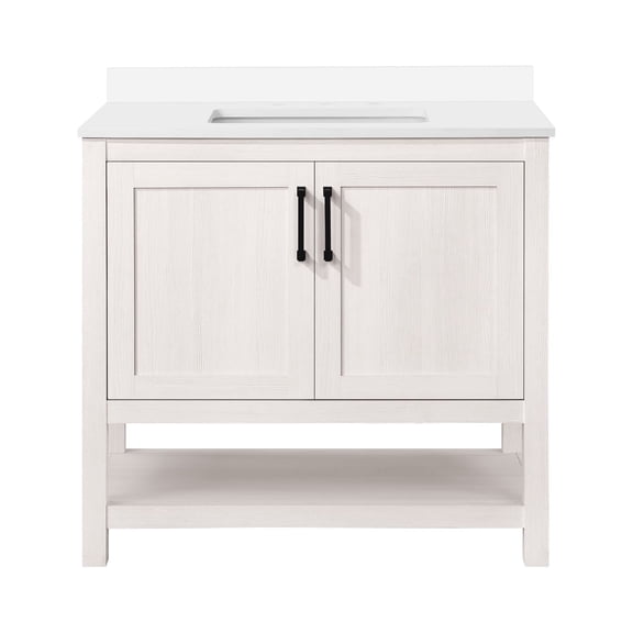 Ove Decors Vegas 36 W x 19" D Freestanding Bathroom Vanity with Sink, Antique White