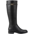 thumbnail image 2 of Bandolino Womens Romi Faux Leather Round Toe Knee-High Boots, 2 of 3