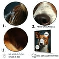 thumbnail image 3 of Designart "Blissful Basenji II" Animals Dog Floater Framed Wall Art Living Room, 3 of 5