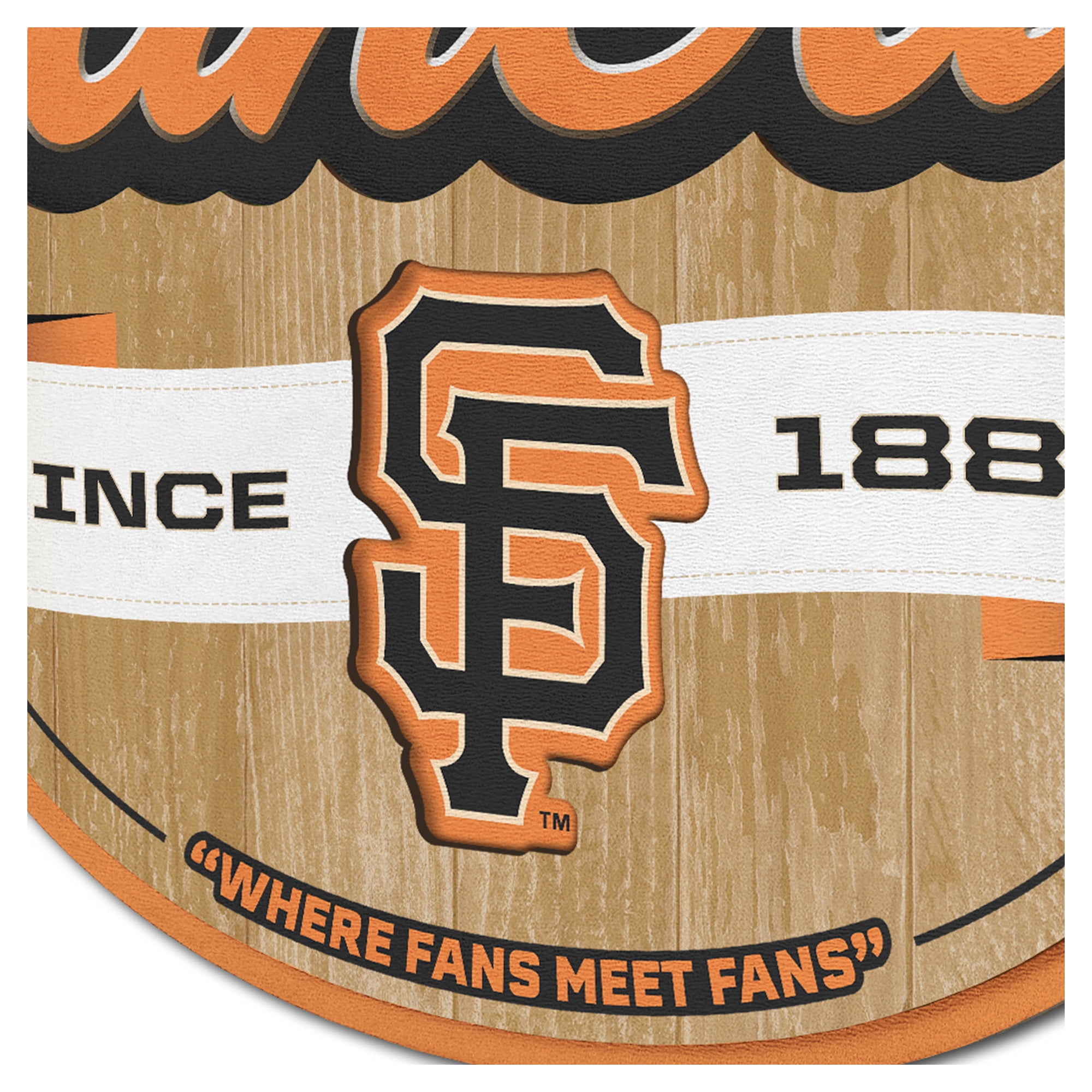 IDNA San Francisco Giants 12.5" x 17" Fan Cave Sign