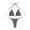 AB868 Grey, variant on Bainana 2 Pieces Swimwear For Women Solid Color Halter Bikini Top And Thong Bottom Beach Outfit Pool Party Ladies Slim Fit Summer Hawaii Swim Wear Black Size L