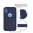 thumbnail image 6 of iPhone XS / iPhone X Cases, Sturdy Phone Case for iPhone X XS 5.8", Tekcoo Full-Body Shockproof Protection Heavy Duty Armor Hard Plastic & Shock Absorption Rubber Rugged Bumper 3-in-1 Case Cover, 6 of 8
