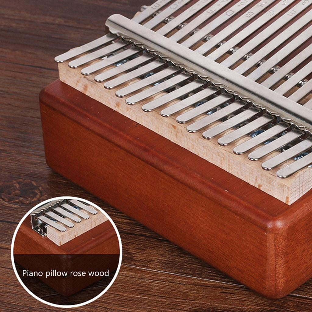 Yihuala 17 Finger Piano Thumb Instrument for Adults Beginners Birthday Musical 17 Keys Kalimba Wood Thumb Piano