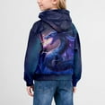 thumbnail image 4 of Tiijoy Little Girls Graphic Hoodie Dragon Print Casual Hooded Sweatshirt, Sizes 6-7, 4 of 5