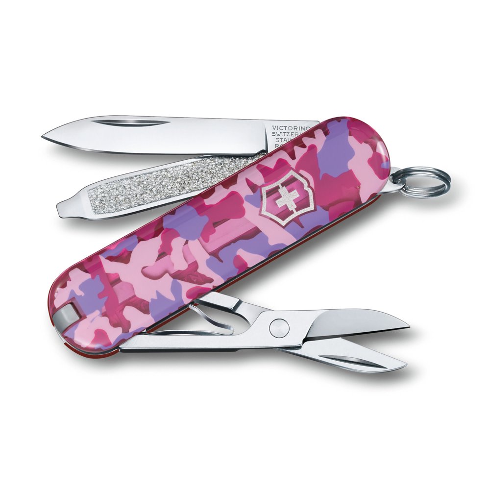 Victorinox Swiss Army Classic SD 7 Function 58 mm Pink Camouflage