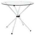 thumbnail image 2 of Modern Contemporary Kitchen Glass Dining Table Clear, 2 of 4