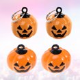 thumbnail image 4 of 4 piezas con forma de calabaza, cascabeles, colgante de dibujos animados, collar para mascotas, accesorios para decoración de Halloween (naranja), 4 of 4
