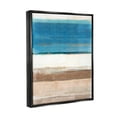 thumbnail image 4 of Stupell Industries Blue & Tan Abstraction Abstract Painting Black Floater Framed Canvas Art Print Wall Art, 17 x 21, 4 of 10