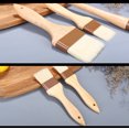 thumbnail image 3 of Juego de cuatro brochas de repostería, brocha de cerdas naturales, brocha para aceite comestible, mango de madera de haya y brocha para aceite para barbacoa (pequeña + mediana + grande + extra grande)   JM, 3 of 3