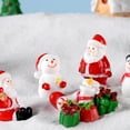 thumbnail image 3 of Dream Lifestyle 1Pc Christmas Santa Snowman Train Mini Figurine DIY Fairy Landscape Decoration, 3 of 8