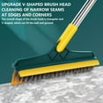 thumbnail image 4 of Grout Brush, Tile Scrubber, Long Handle Floor Cleaning Brush with V-Shaped Bristles for Bathroom, Kitchen, Pool, Glass Surfaces, 4 of 7