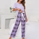 thumbnail image 2 of Conjunto de ropa de dormir de manga corta, pijama de manga corta para mujer, conjunto de ropa de dormir de manga corta, conjunto de ropa de dormir optimizado para la excelencia, 2 of 6