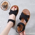 thumbnail image 5 of Sandalias Zapatos Planos Zapatos de Primavera Zapatos estilo Romano Zapatos de Playa Zapatos de Mujer Suela Blanda, 5 of 5
