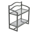 thumbnail image 6 of 2-Tier Metal Wall Mount Bathroom Shelf, Silver Towel Bar and Storage Rack for Laundry Room, 6 of 7