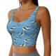 thumbnail image 2 of Balery Dolphin Lovers Sujetadores deportivos con espalda cruzada para mujer, acolchados, sin costuras, de alto impacto, ideales para yoga, gimnasio, entrenamiento y fitness.-Large, 2 of 8