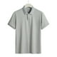 thumbnail image 1 of Playeras Elvqul de Hombre Gris Playa Manga Corta sin Estampado Solapa Botones, 1 of 5