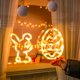 thumbnail image 2 of 1pc Guirnalda de luces LED 3D con forma de conejo y huevo de Pascua, perfecta para dormitorio, ventana de sala de estar o como luz decorativa creativa. Funciona con 3 pilas AAA,, 2 of 11