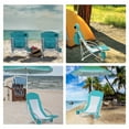 thumbnail image 7 of Nice C Adults High-back Beach Chair with Umbrella, White, 7 of 7
