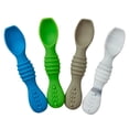 thumbnail image 1 of Cucharas de Silicón PAPU BABY Azul Set de 4 para Niño, 1 of 9