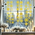 93Pcs Christmas Snowflake DoubleSided Window Stickers Sprinkled Gold