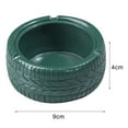 thumbnail image 3 of Yesbay Retro Distressed Tire Resin Ashtray Cigarette Ash Storage Case Desktop Decor,Black Gray, 3 of 8