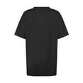 thumbnail image 5 of Ayolanni Womens Tee Shirts V-Neck Plus Size Short Sleeve Black Solid T-Shirts Girls Shirts 4x, 5 of 7