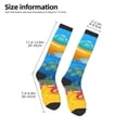 thumbnail image 2 of Fuzoiu Submarine And Landscape Print Adult Stockings,Crew Socks,Unisex Fashion Socks, Casual Sports Socks,Comfortable Crew Socks for Everyday Wear and Sports, 2 of 6