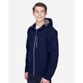 thumbnail image 2 of North End 88166 Men's Glacier Insulated Three-Layer Fleece Soft Shell Hood Jacket-Classic Navy-XL, 2 of 5