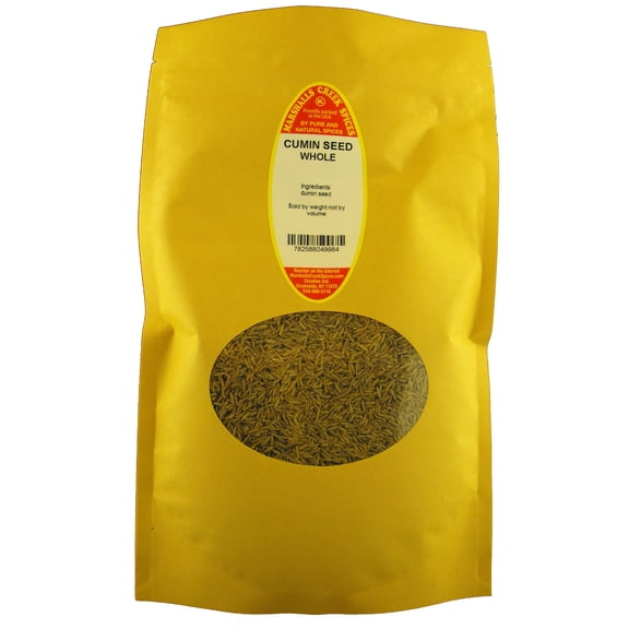 Marshalls Creek Spices Cumin Seed Whole 8 oz. Kraft Stand Up Pouch ECO Friendly Recyclable Mailer