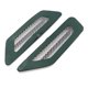 thumbnail image 4 of 2Pcs Coche Etiqueta Negra Forma Toma de Aire Guardabarros Pegatina Decoración 17cm X 4.5cm, 4 of 6