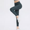 thumbnail image 4 of SWSMCLT Women's High waisted Yoga Legging Workout Pant Pants Slimming Slim Fit Seamless Tummy Control Stretch Running Athletic Buttery Soft Tight Grey 4, 4 of 4