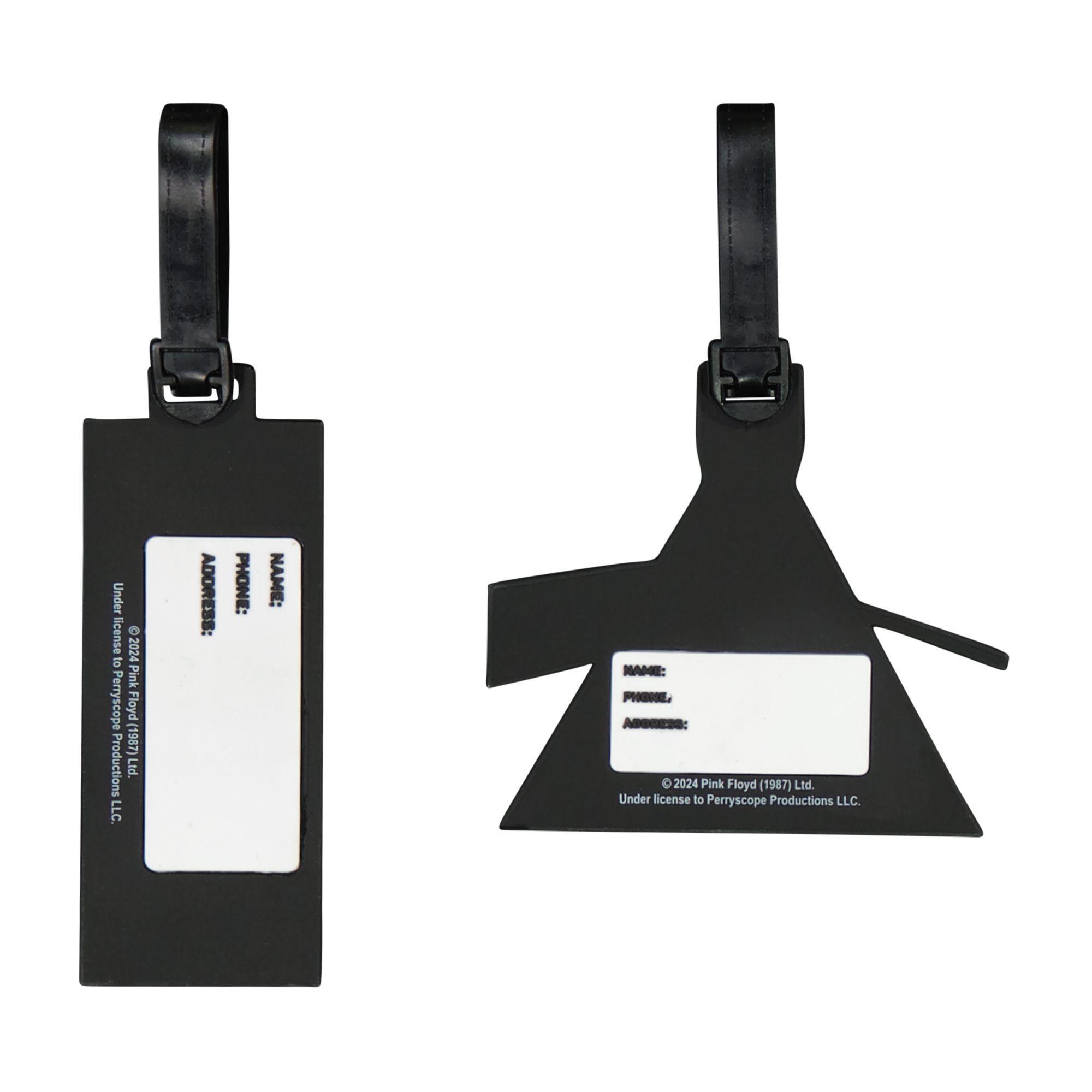 Pink Floyd 2-Piece Suitcase ID Tag Set with Adjustable Straps, Multi